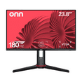 thumbnail interactive-video image 1 of onn 24" FHD (1920 x 1080p) 180hz 1ms FreeSync Gaming Monitor with HDMI and DP Cables, Black, 1 of 12