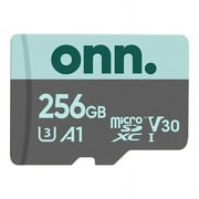 onn 256 GB microSDXC U3 Memory Card with Adapter
