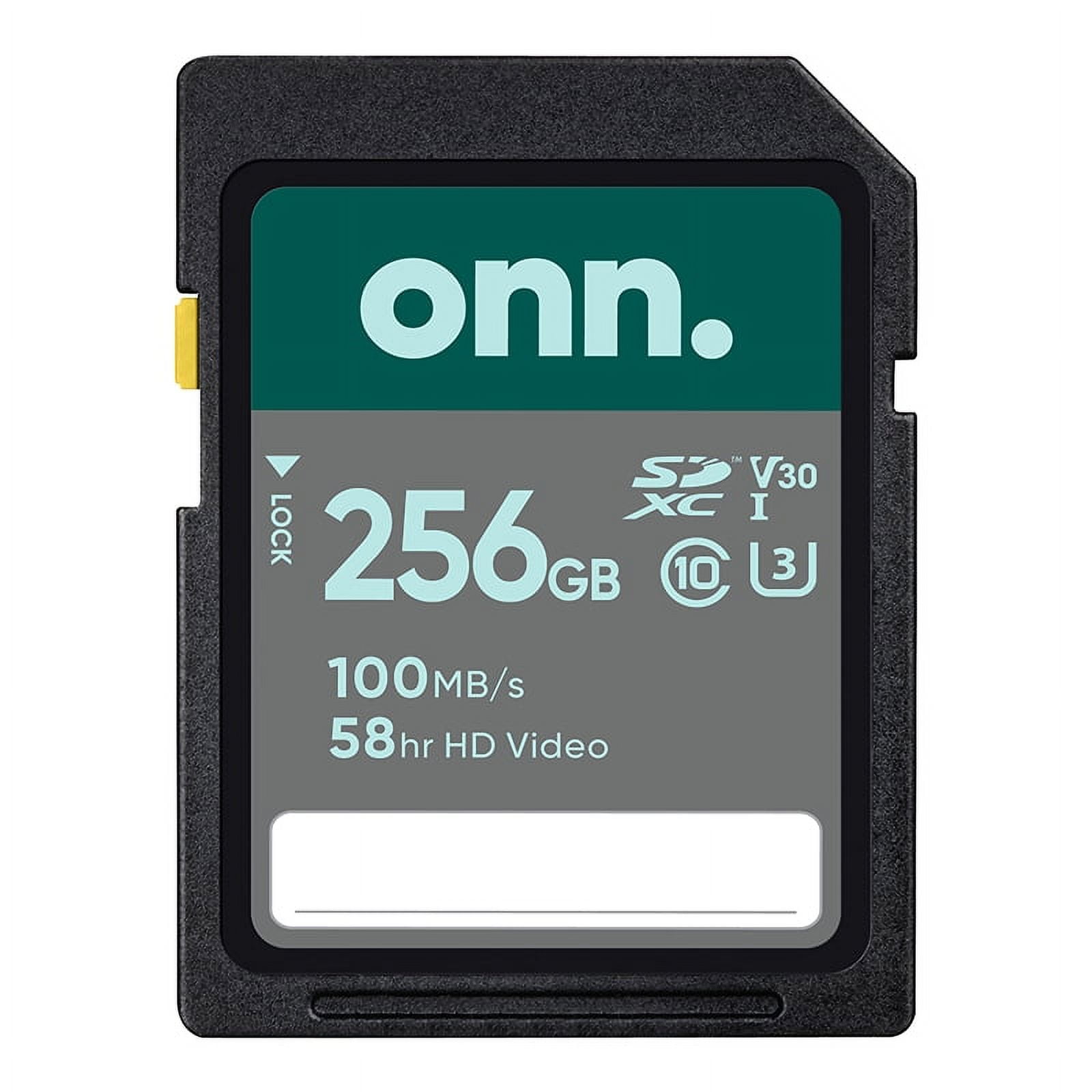 onn. 256GB SDXC Flash Memory Card