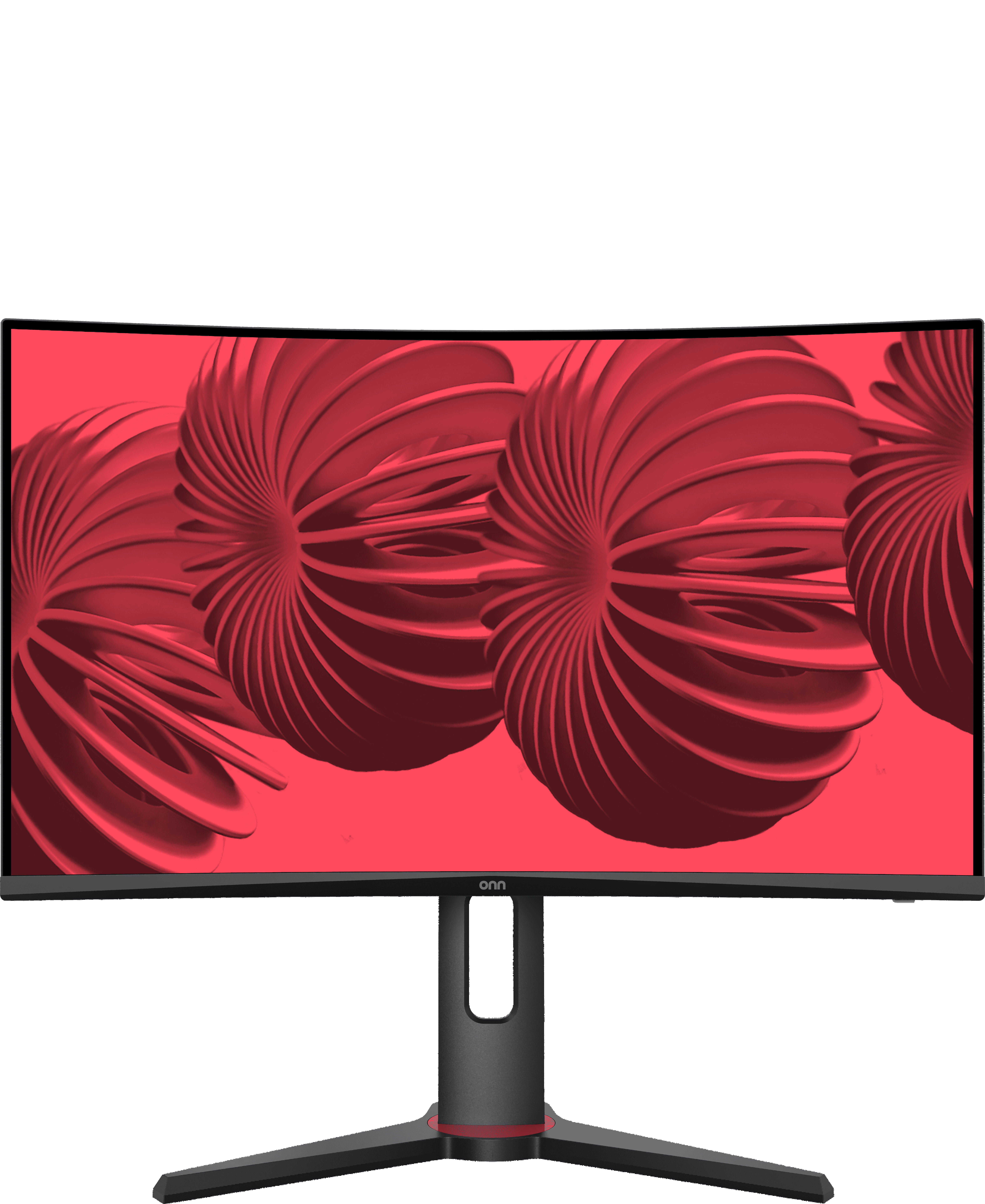 ONN. onn 27" Curved QHD (2560 x 1440p) 180Hz 1ms AMD FreeSync Gaming Monitor with Cables, Black, New