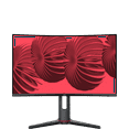 thumbnail interactive-video image 1 of onn 27" Curved QHD (2560 x 1440p) 180Hz 1ms AMD FreeSync Gaming Monitor with Cables, Black, New, 1 of 13
