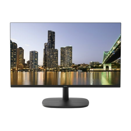 onn. 27" FHD (1920 x 1080p) 75hz Bezel-Less Office Monitor with 6 ft HDMI Cable, Black
