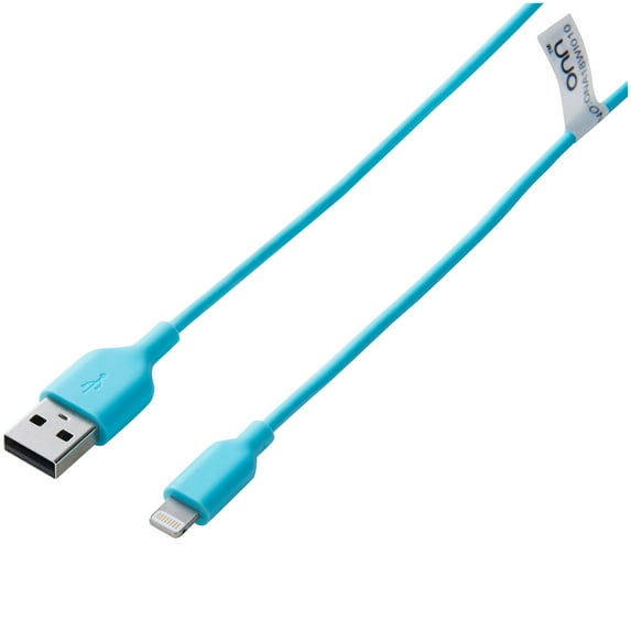 onn. 3' Lightning Cable, Green