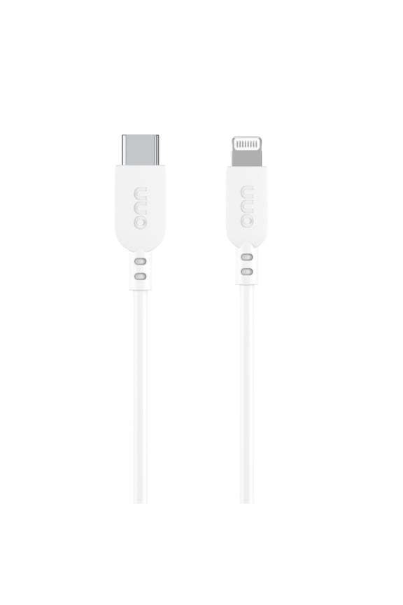 Lightning to USB-C Charging and Data Cable for iPhone, iPad, 3 ft, White