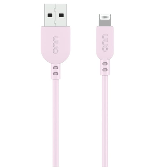 onn 3' Lightning to USB Charging and Data Cable, Pink