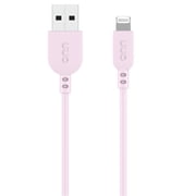 onn 3 Lightning to USB Charging & Data Cable, Pink