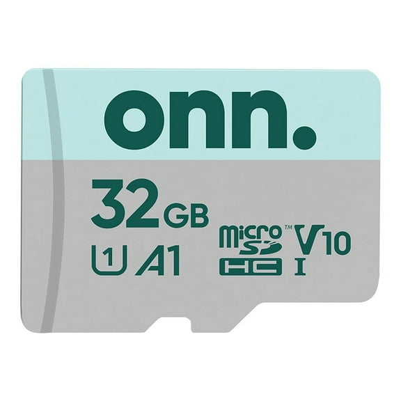 onn. 32GB Class 10 U1 MicroSDHC Flash Memory Card