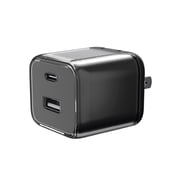 onn 32W Dual-Port USB-C & USB-A Wall Charger, Fast Charging, USB-IF Certified, Foldable Plug, Black – Compatible with iPhone, iPad, AirPods, Samsung Galaxy, Note, Pixel & More