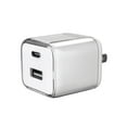 thumbnail interactive-video image 1 of onn 32W Dual-Port USB-C & USB-A Wall Charger, Fast Charging, USB-IF Certified, Foldable Plug, White – Compatible with iPhone, iPad, AirPods, Samsung Galaxy, Note, Pixel & More, 1 of 8