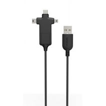 onn. 4-in-1 Power & Sync Cable for Micro USB, Type C, Mini USB and Mini B Devices