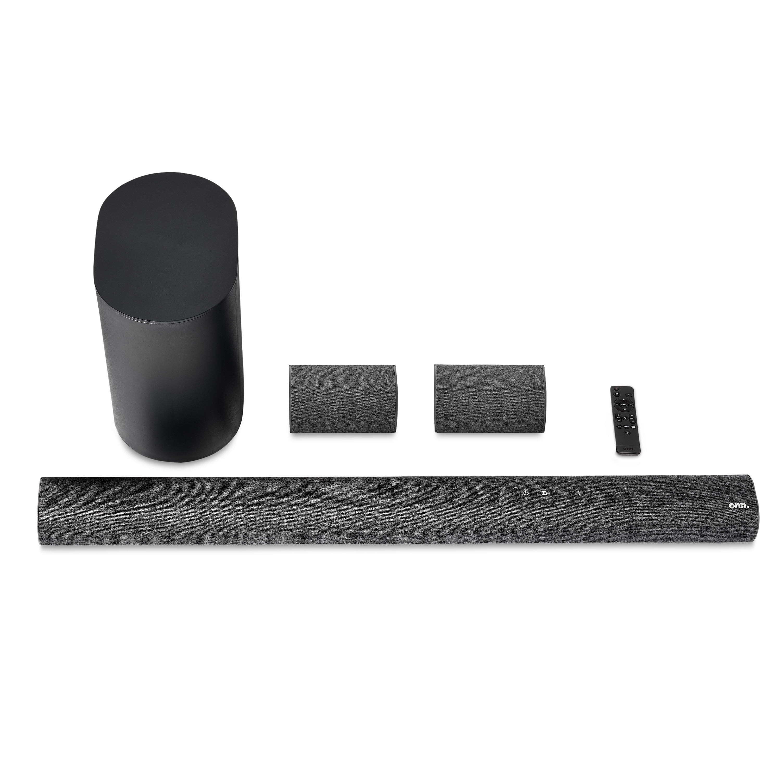 onn. 5.1.2 Surround Soundbar with Dolby Atmos,Wireless Subwoofer and True Wireless Satellite Speakers, 42" - Walmart.com