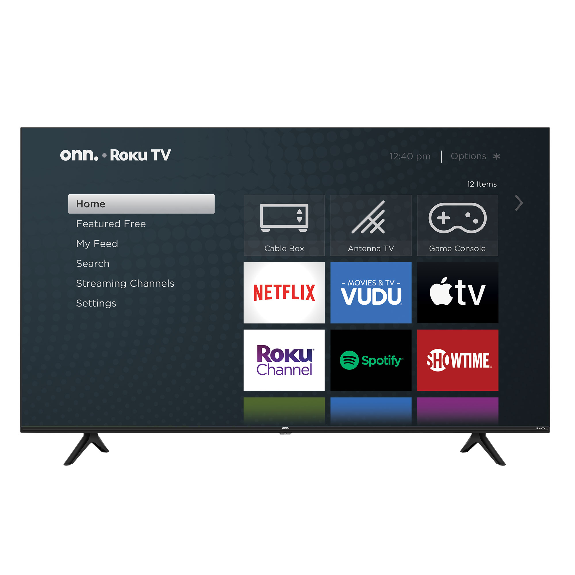 onn. 50" Class 4K UHD LED Roku Smart TV 100021258 - image 1 of 7