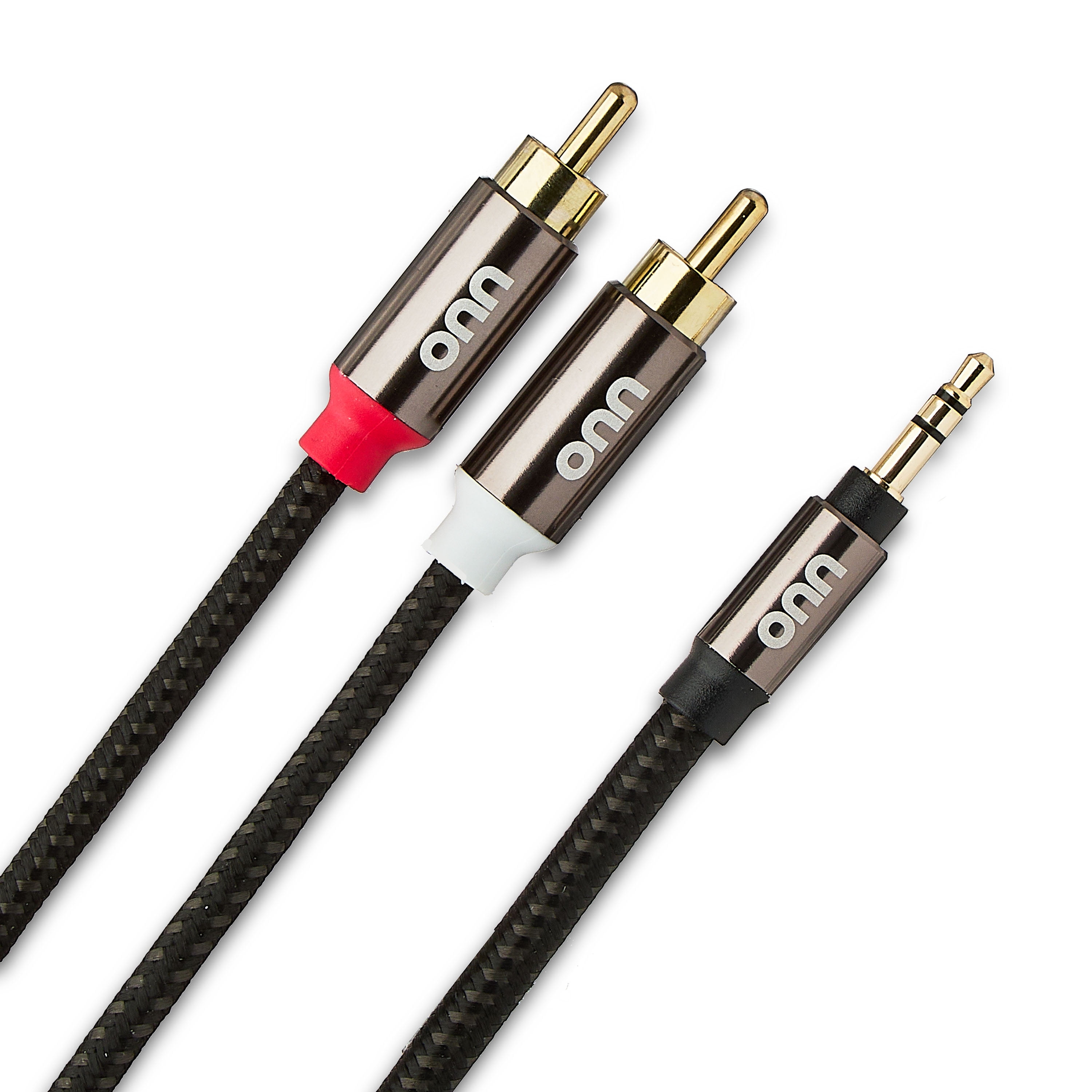onn 6' 3.5 mm AUX to RCA Audio Cable