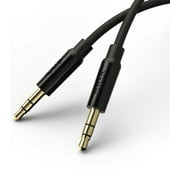 onn 6ft 3.5mm Aux to Aux Braided Cable,Black
