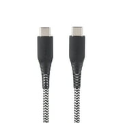 onn. 6' Braided USB-C Cable, Black