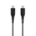 thumbnail interactive-video image 1 of onn 6ft USB-C to USB-C Braided Charging Cable, Fast Charging, USB-IF Certified, Black - Compatible with iPhone 17/16/15 Series, Samsung Galaxy, Note, Pixel Devices iPad Pro, & More, 1 of 10