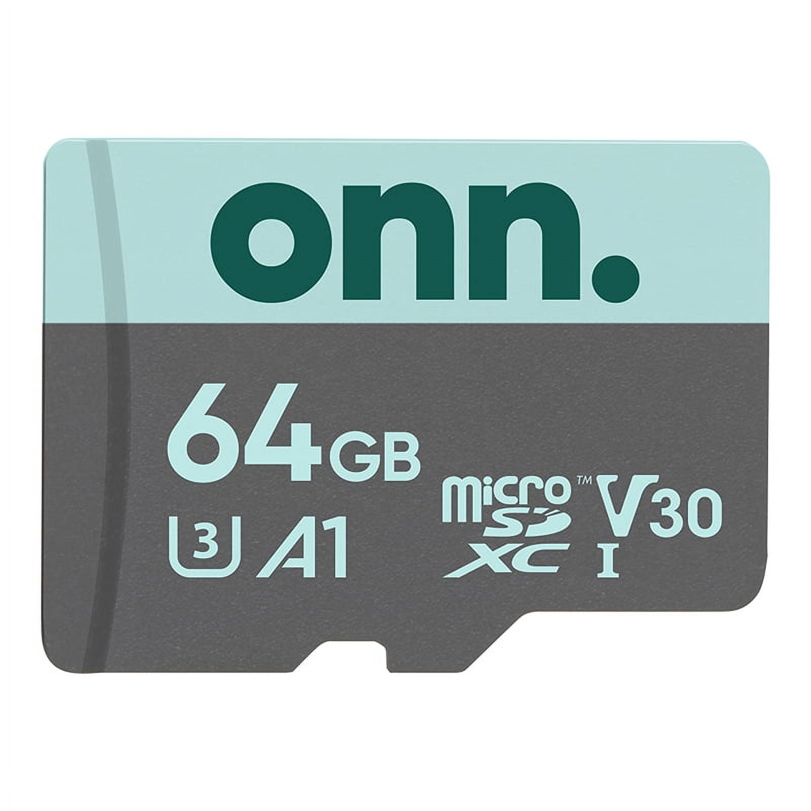 onn. 64GB Class 10 U3 MicroSDXC Flash Memory Card - Walmart.com onn. 64GB Class 10 U3 MicroSDXC Flash Memory Card - Walmart.com