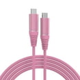 thumbnail image 1 of onn 6ft USB-C to USB-C Charging Cable, Fast Charging, USB-IF Certified, Pink - Compatible with iPhone 16 Series, iPhone 15 Series, Samsung Galaxy, Note, Pixel Devices iPad Pro, & More, 1 of 6