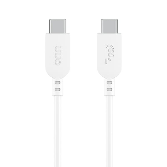 onn 6ft USB-C to USB-C Charging Cable, Fast Charging, USB-IF Certified, White - Compatible with iPhone 17/16/15 Series, Samsung Galaxy, Note, Pixel Devices iPad Pro, & More