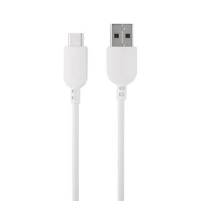 onn USB-C to USB-A Charging Cable, 6 ft, USB-IF Certified, for iPhone 15/16/17 and Galaxy Devices, White