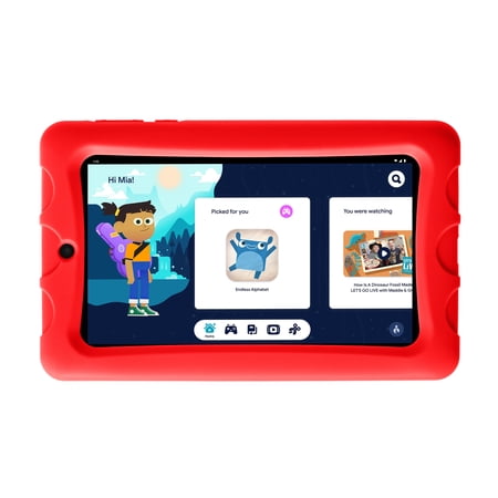 onn. 7" Kids Tablet, 32GB (2022 Model) , 2.0 GHz Quad-Core Processor, Orange