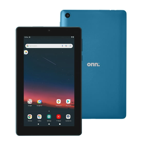 onn. 7" Tablet, 32GB (2022 Model) , 2.0 GHz Quad-Core Processor, Utility Blue