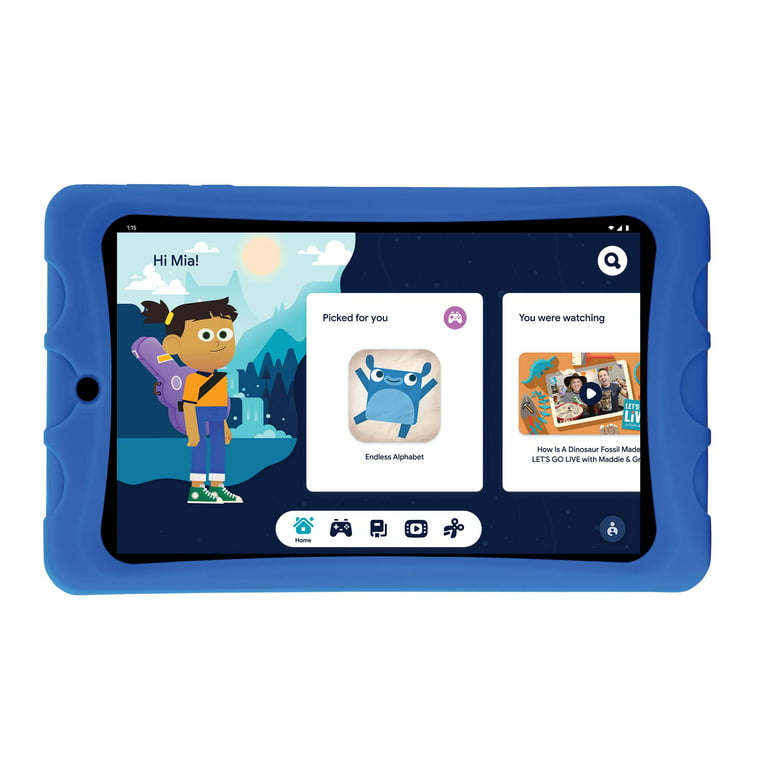 onn. 8 Kids Tablet, 32GB, (2021 Model) - Blue 