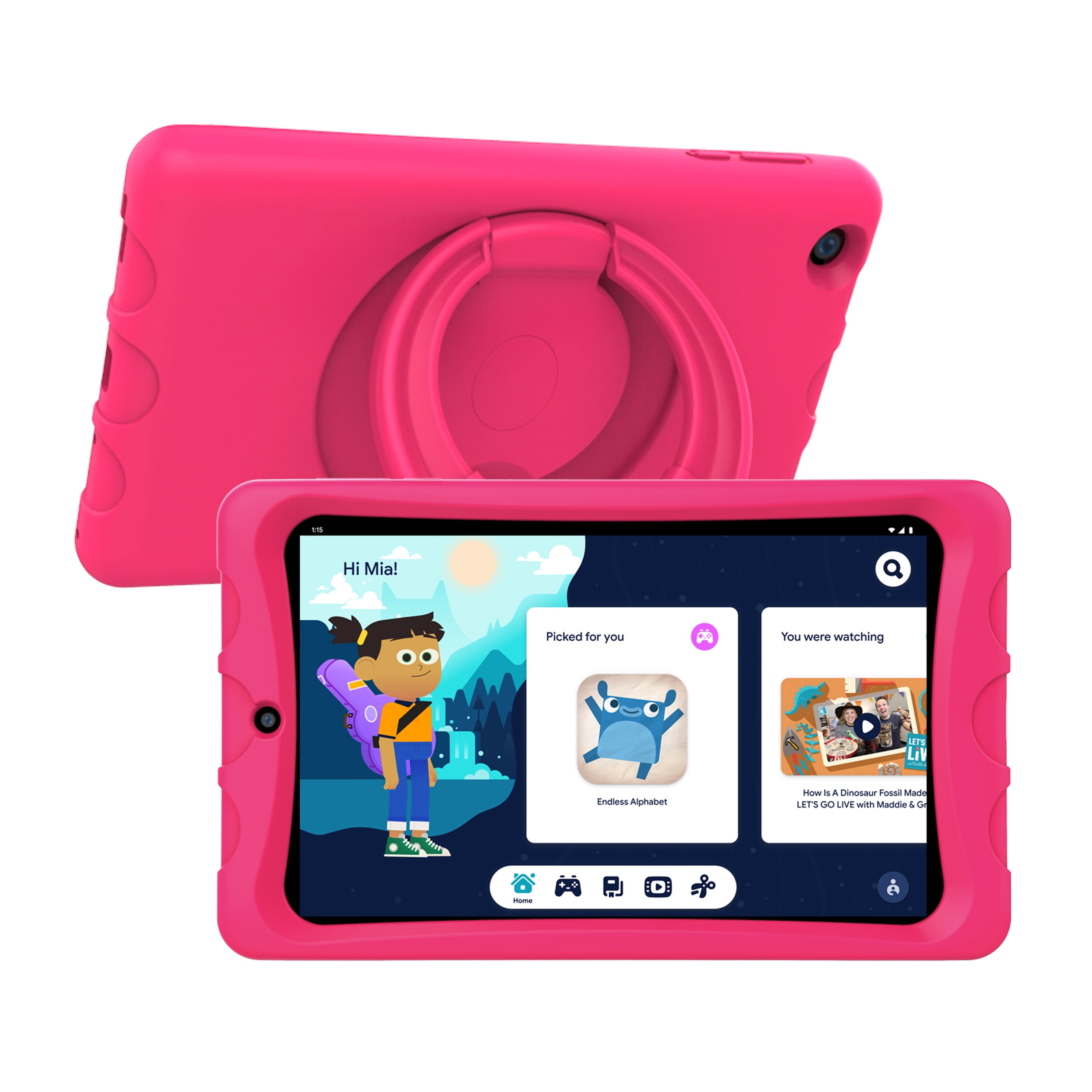 onn. 8 Kids Tablet, 32GB (2021 Model) - Pink