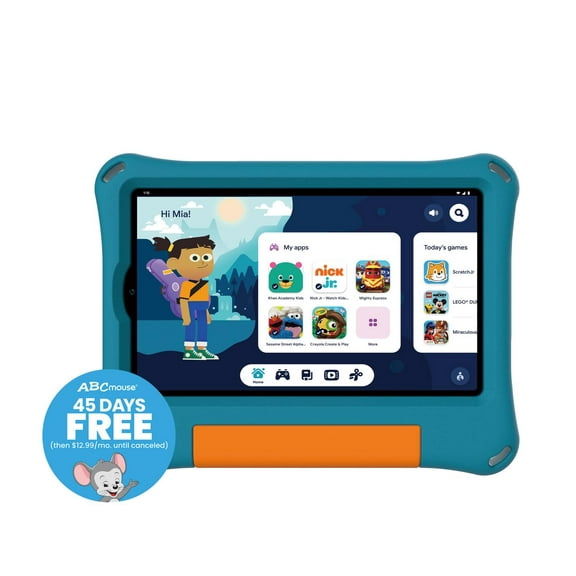 onn 8" Kids Tablet, 32GB (2024 Model) - Aqua