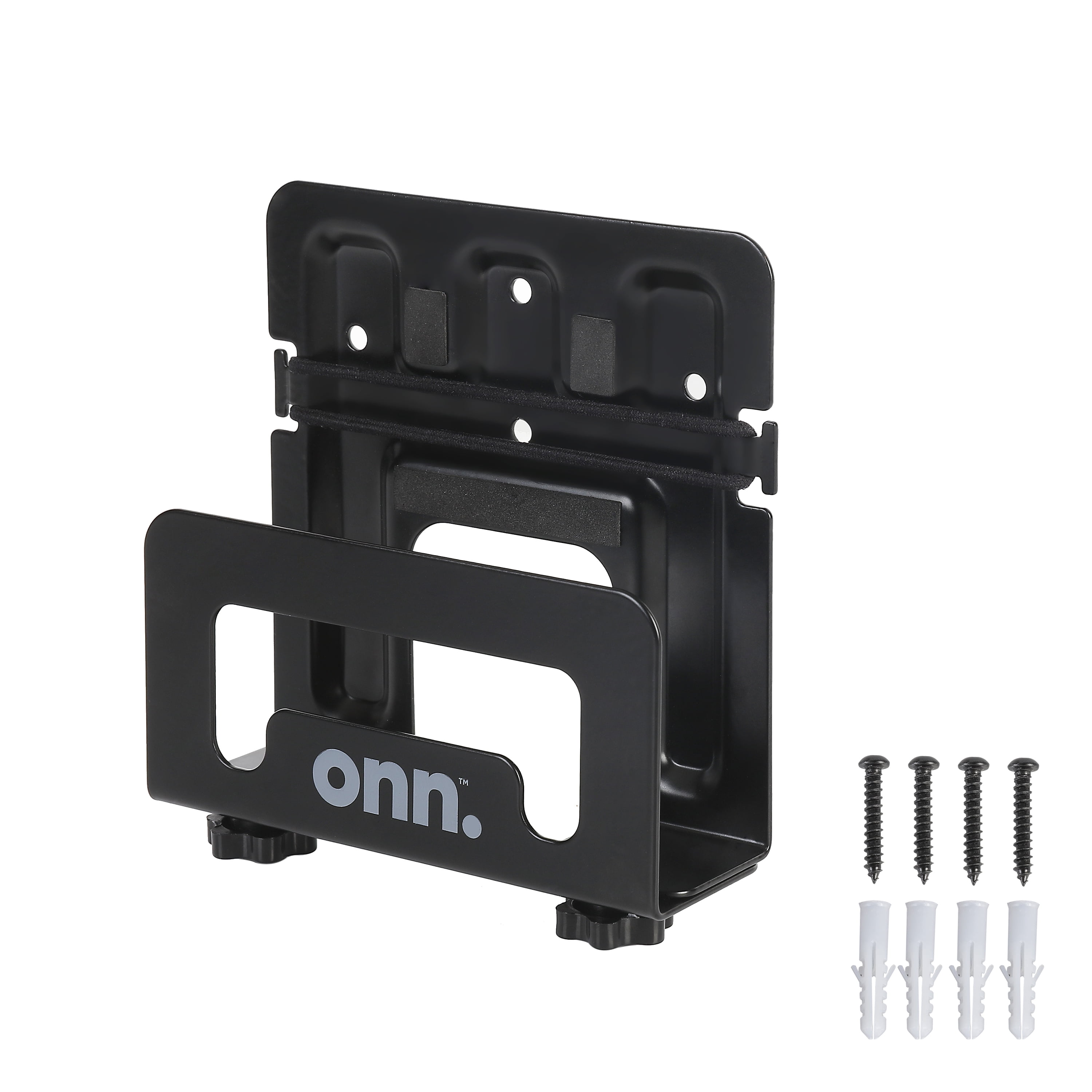Onn+ Adjustable Wall Mount for Streaming Devices Black