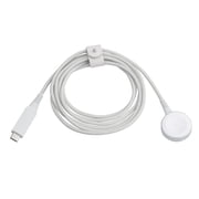 onn. Apple Watch Series 6FT USB-C Smart Watch Charger, White