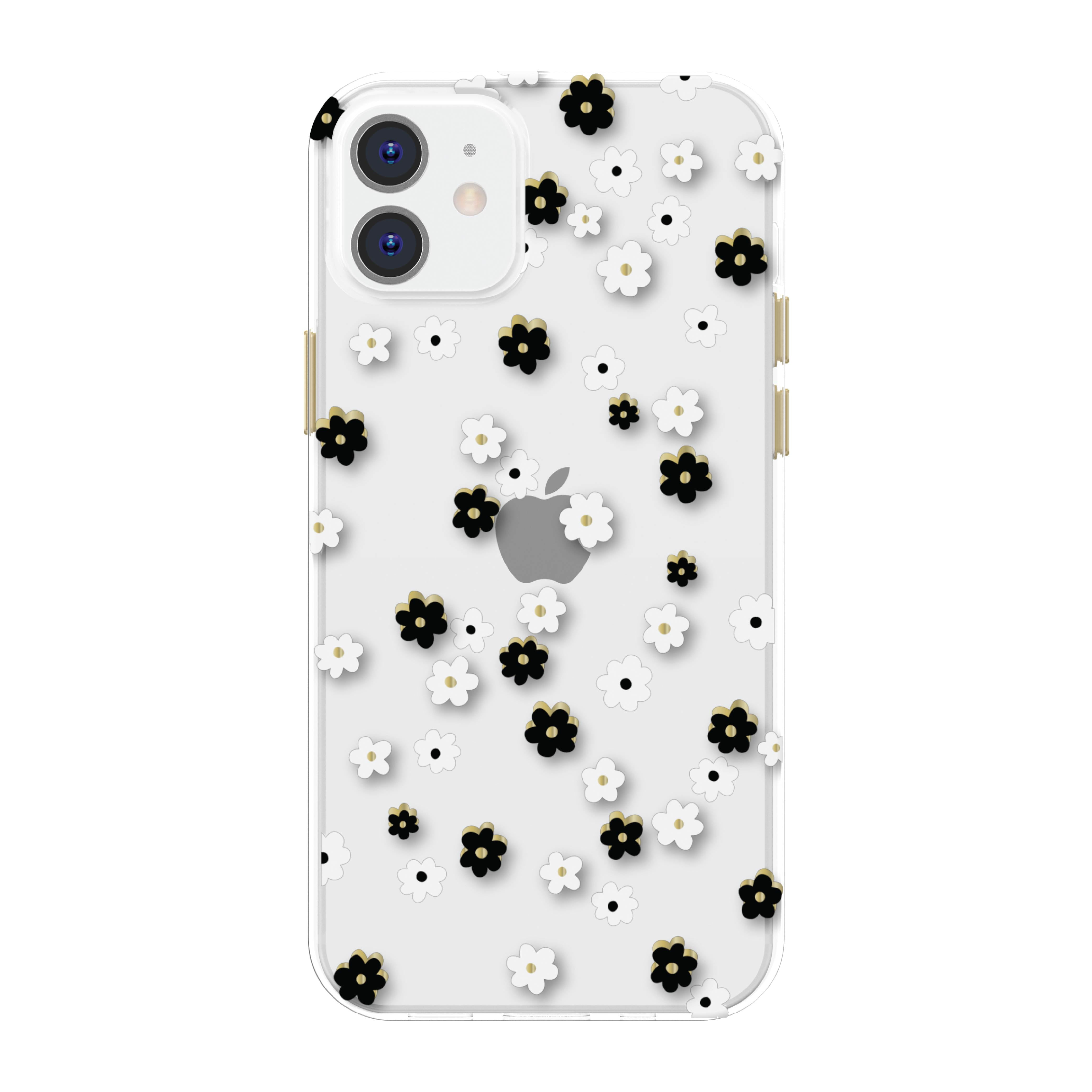 Black White Ditsy Floral Phone Case for Bangladesh Ubuy