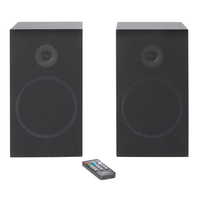 onn. Bluetooth Bookshelf Speakers