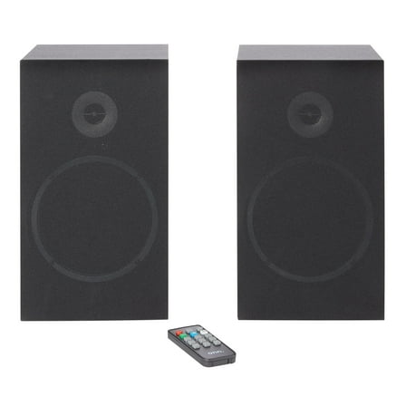 onn. Bluetooth Bookshelf Speakers