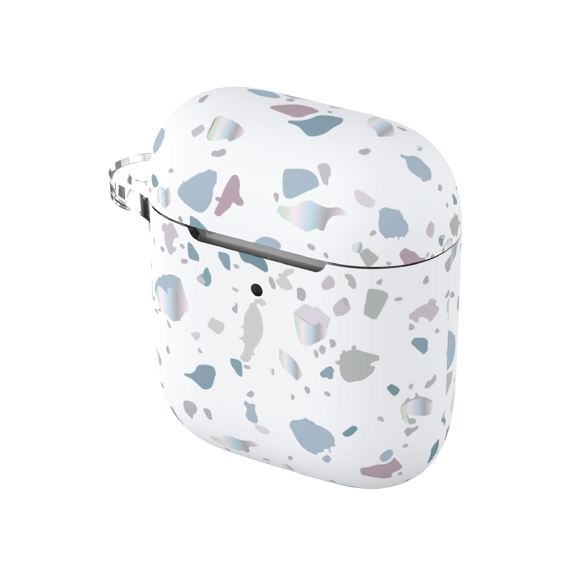 onn. Charging Case Cover for Apple AirPods 1st 2nd generation White Terrazzo Walmart