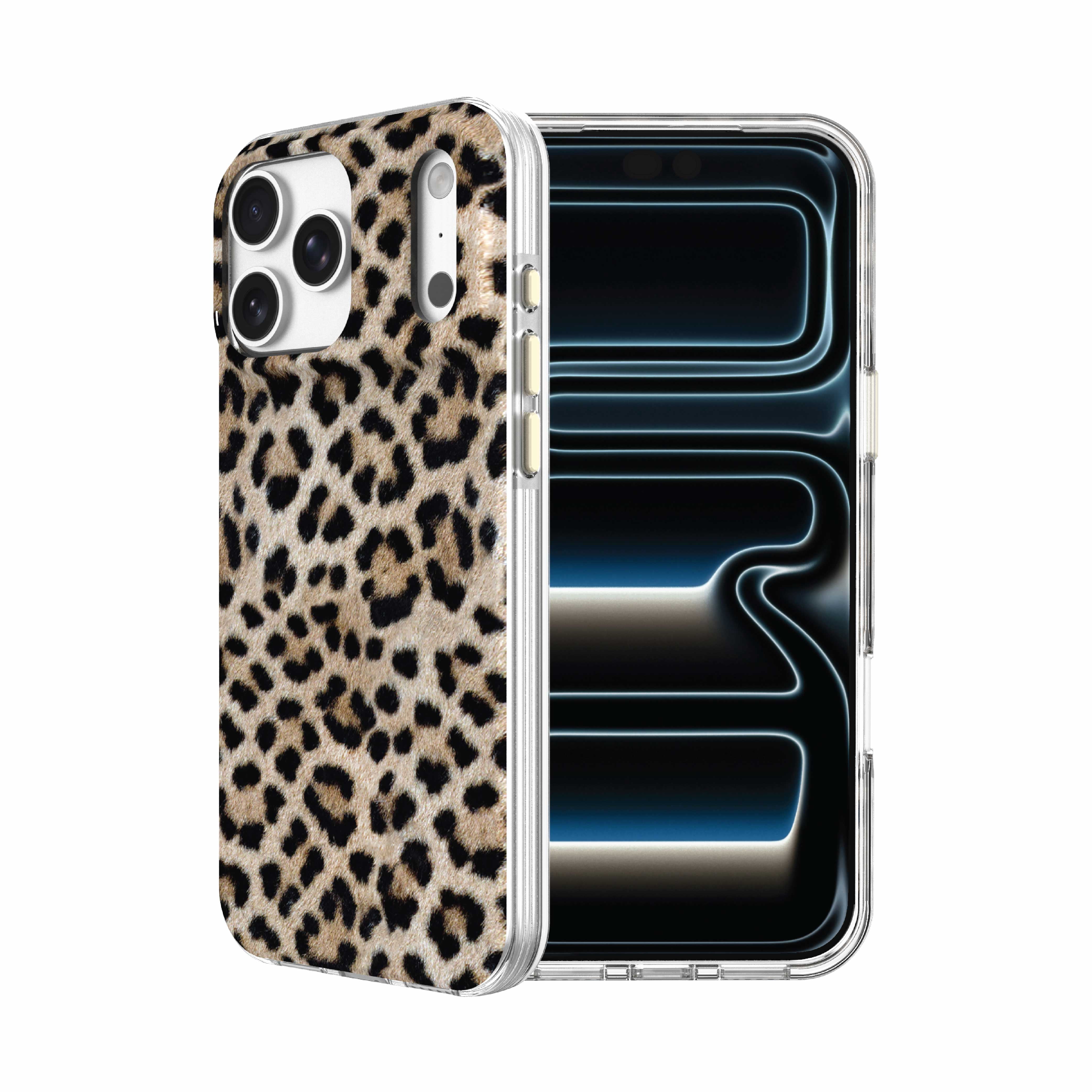 onn Phone Case for iPhone 18 Pro / 17 Pro, MagSafe Compatible - Cheetah Print