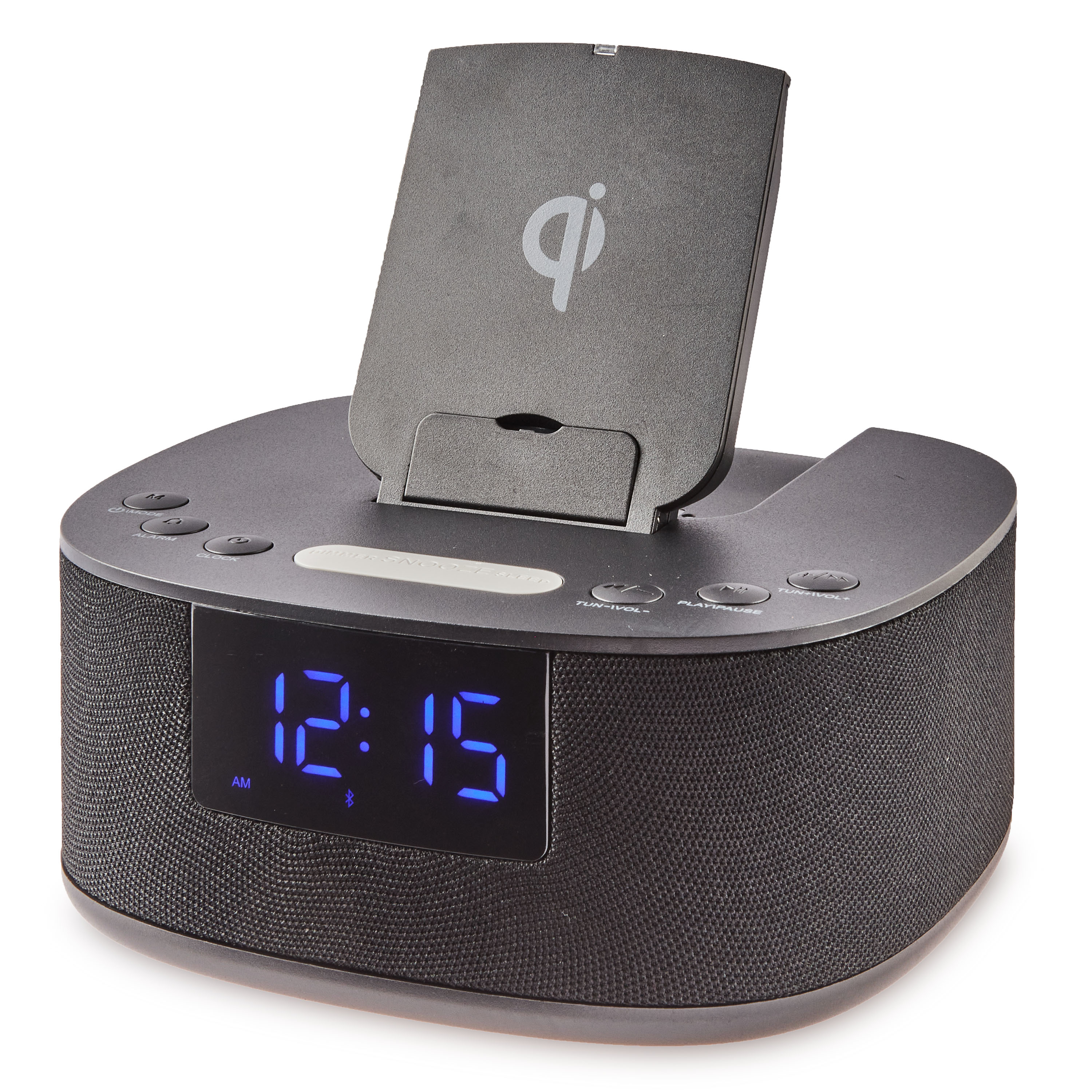 onn. Clock Radio with Wireless Charging and Bluetooth Speaker - image 1 of 5