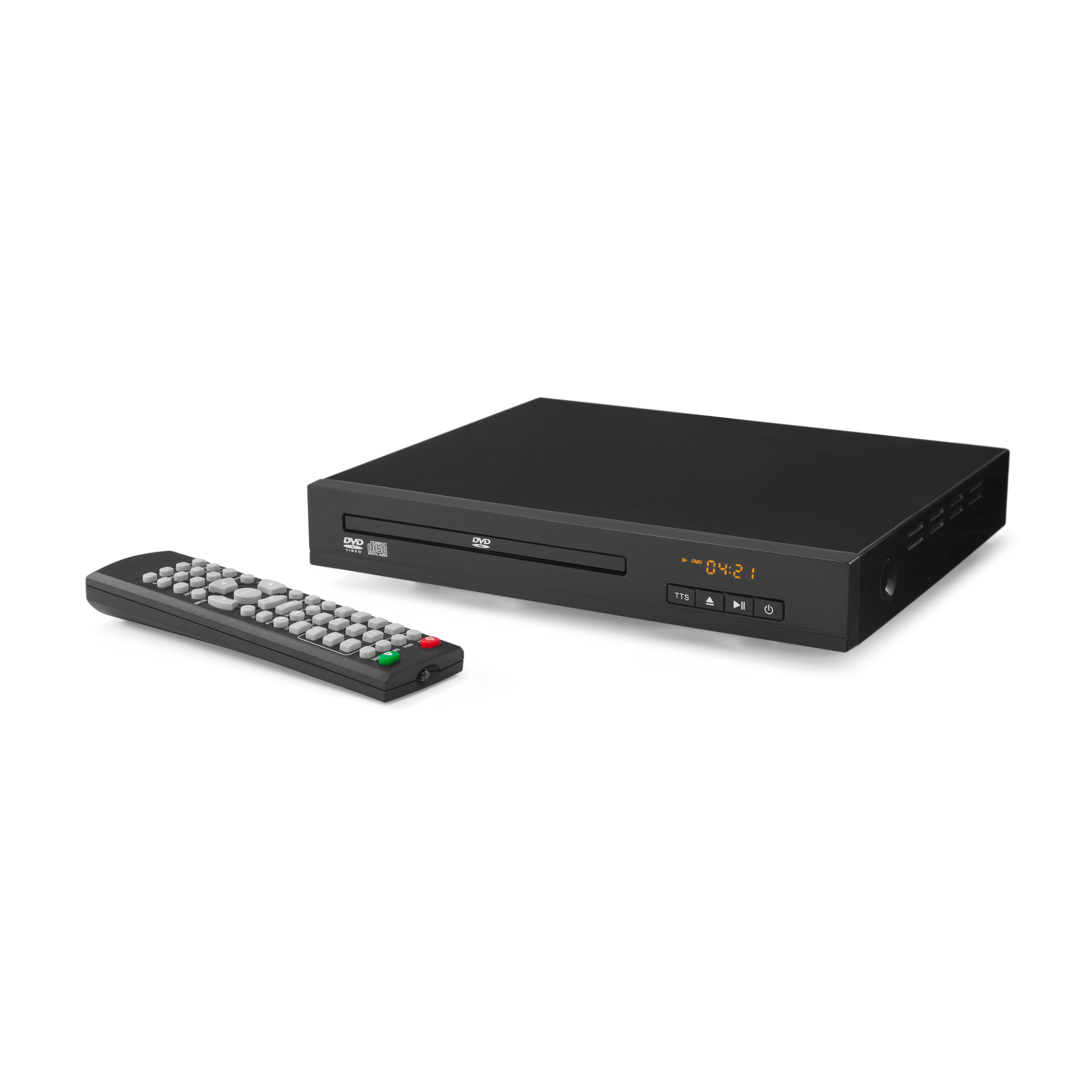 onn. Compact DVD/DVD-RW Player with Remote, 8.85 