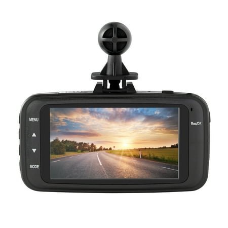 onn. Dash Cam with 8 GB microSD Card