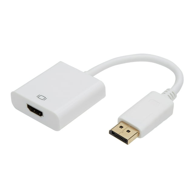 onn. DisplayPort to HDMI Adapter, White