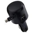 thumbnail image 1 of onn Dual-Port Fast Charge USB-C/USB Car Charger with Built-In Retractable USB-C Cable, 1 of 7