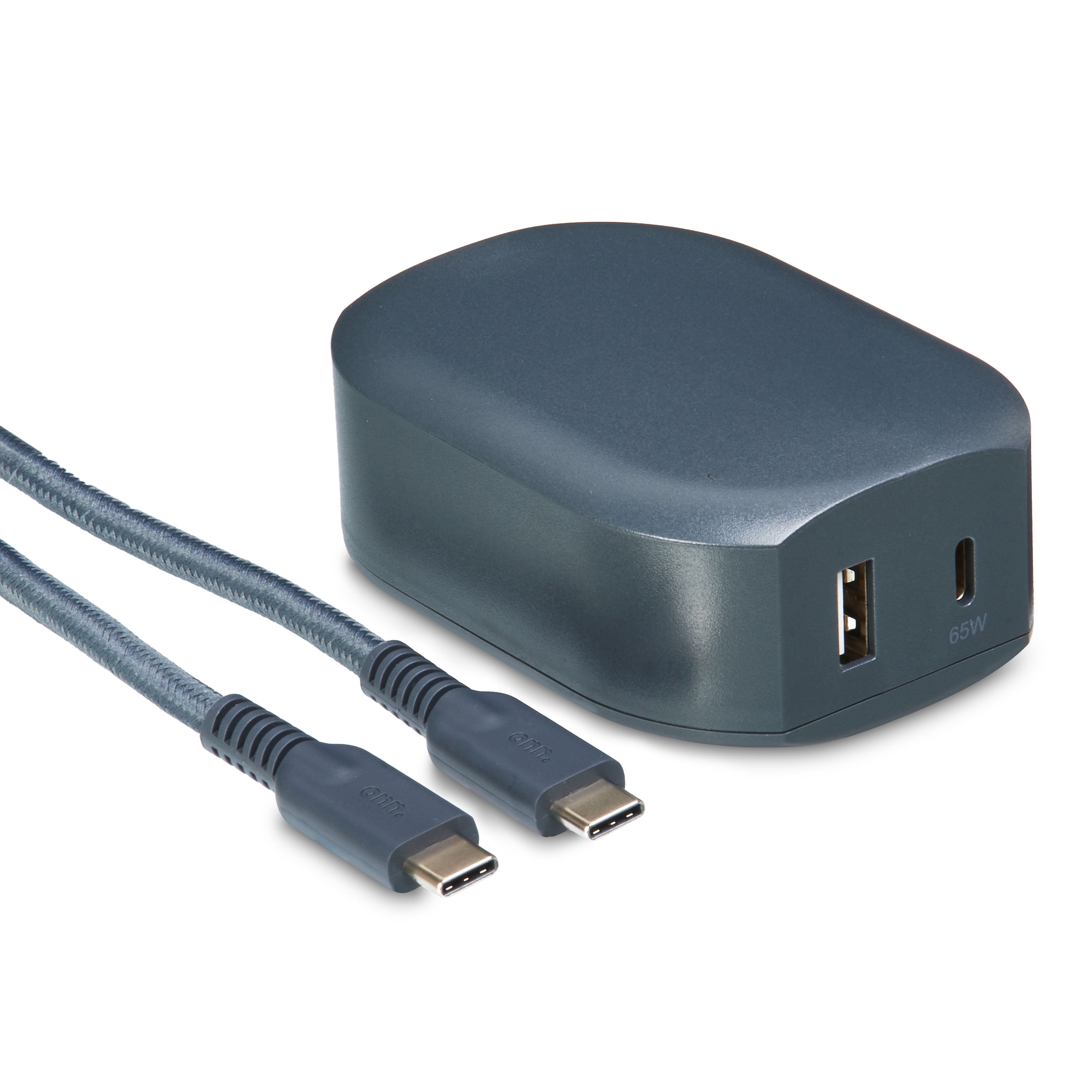 onn. Dual Port Laptop Charger USB USB C with Power Delivery 9ft Power Cord Compatible with Most USB C Charged Devices