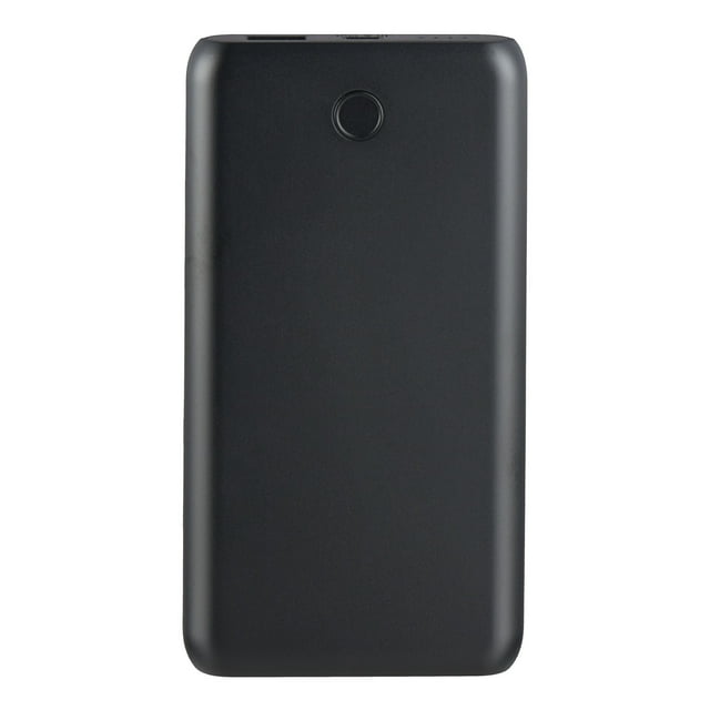 onn. DualPort Portable Battery, 10k mAh, Black