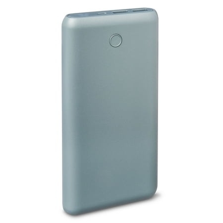 onn. Dual-Port Portable Battery, 20000 mAh - Silver