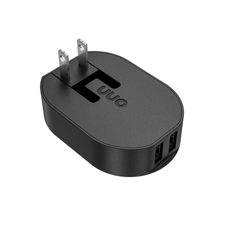 Apple - nbox onn 24W Dual USB-A Port Wall Charger With 3ft A-Lighting