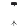onn. Extendable Black Selfie Stick Tripod