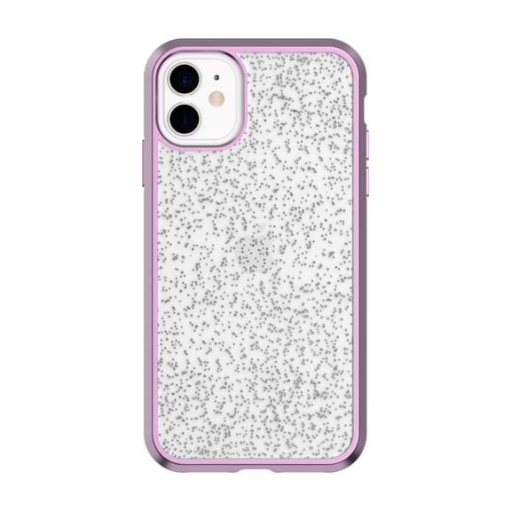 onn. Fashion Phone Case for iPhone 11 / iPhone XR - Metallic Purple with Glitter