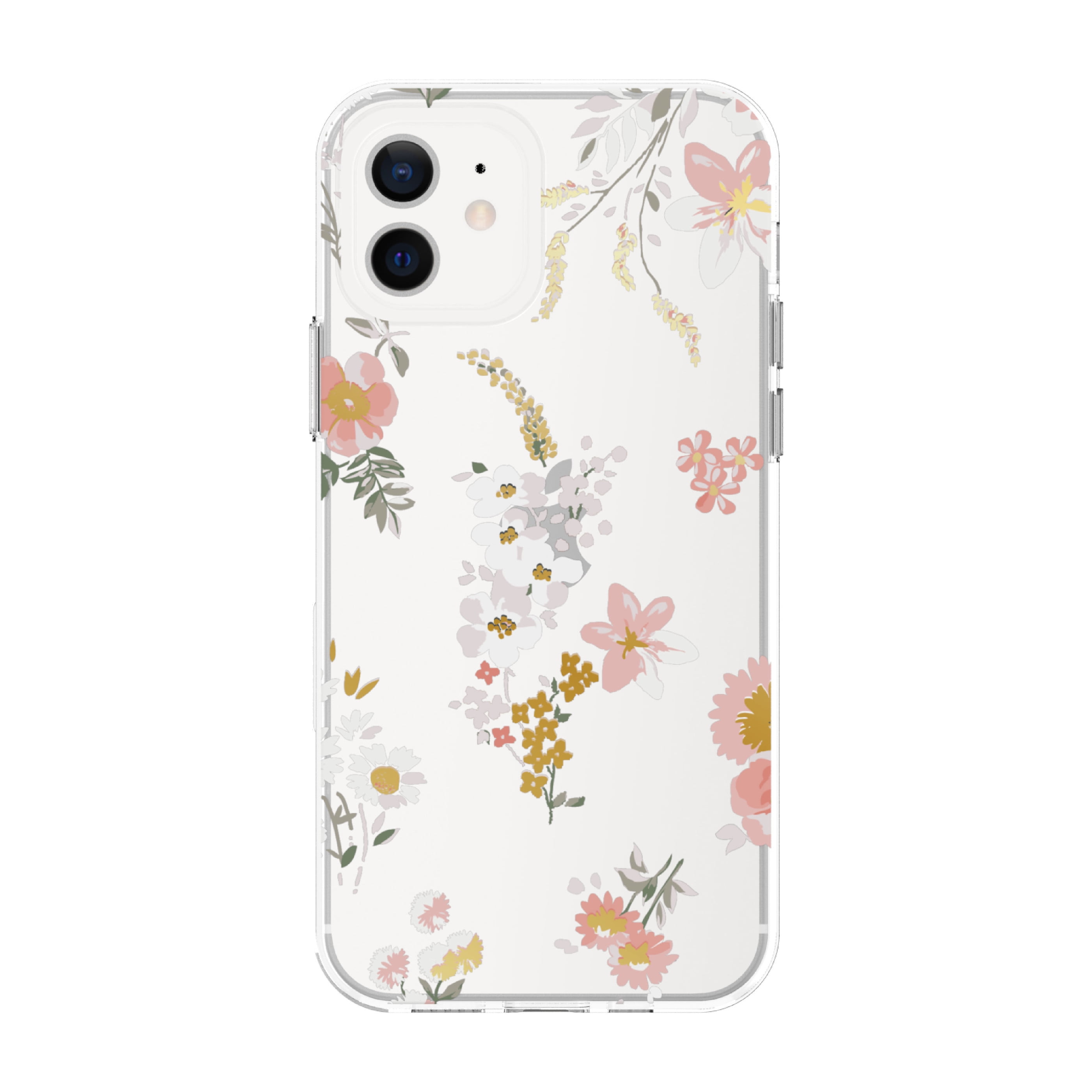 onn. Fashion Phone Case for iPhone 12 Mini - Clear Floral - Walmart.com