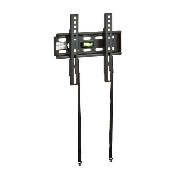 onn Fixed Wall Mount for 19" to 42" TVs, UL Listed, Holds up to 35 lbs, Black
