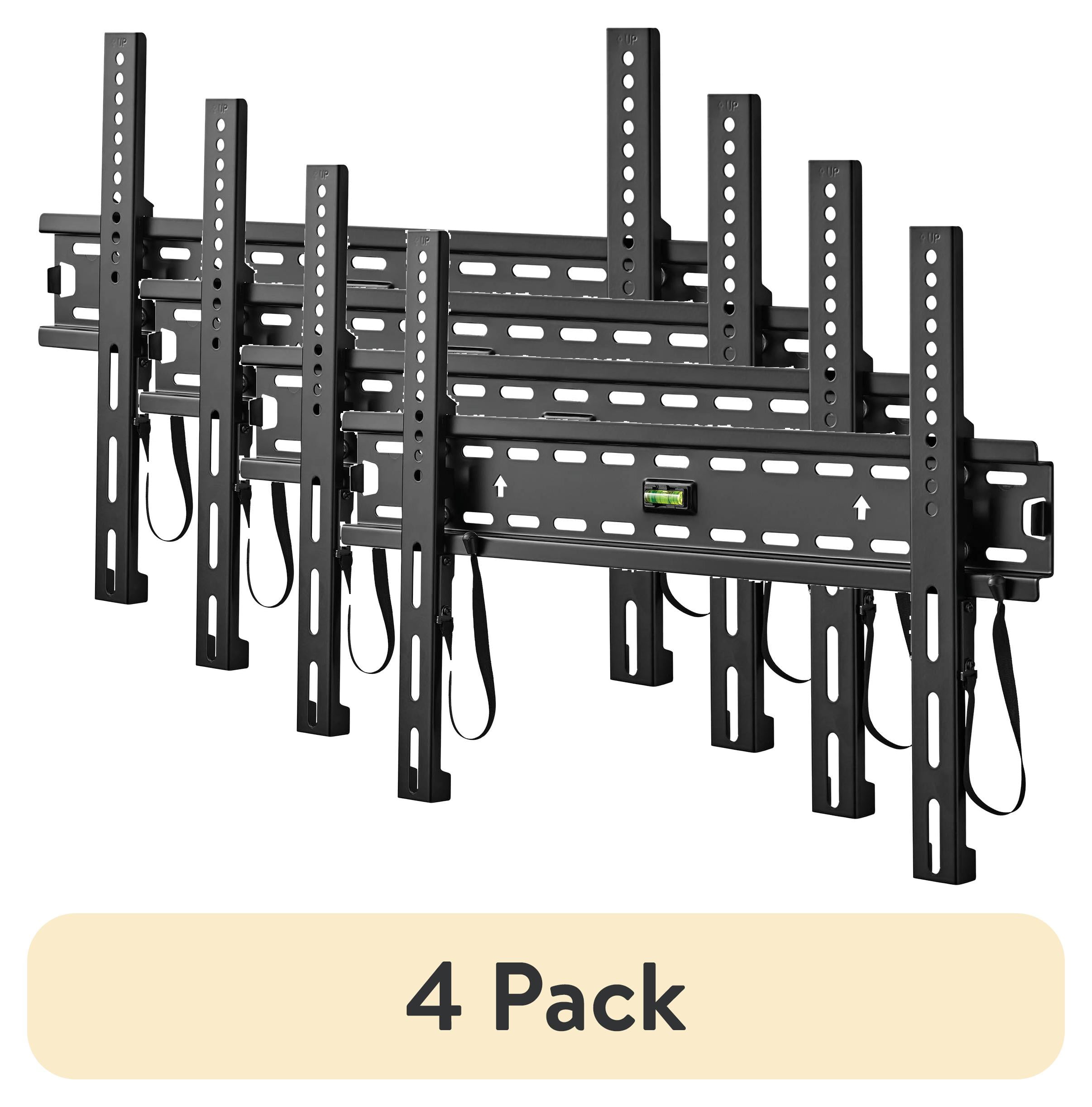 (4 pack) onn. Fixed TV Wall Mount for TVs 32" to 86", Holds Up To 120